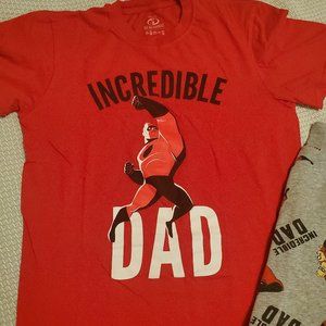 Pixar Incredibles DAD shirt/pant set Size M.
